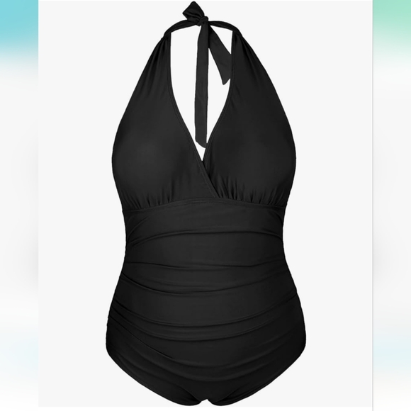 Daci Women V Neck Plus Size One Piece Swimsuit - 22W - Picture 4 of 5